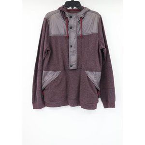 kane unke men's S half zip pullover fleece hoodie